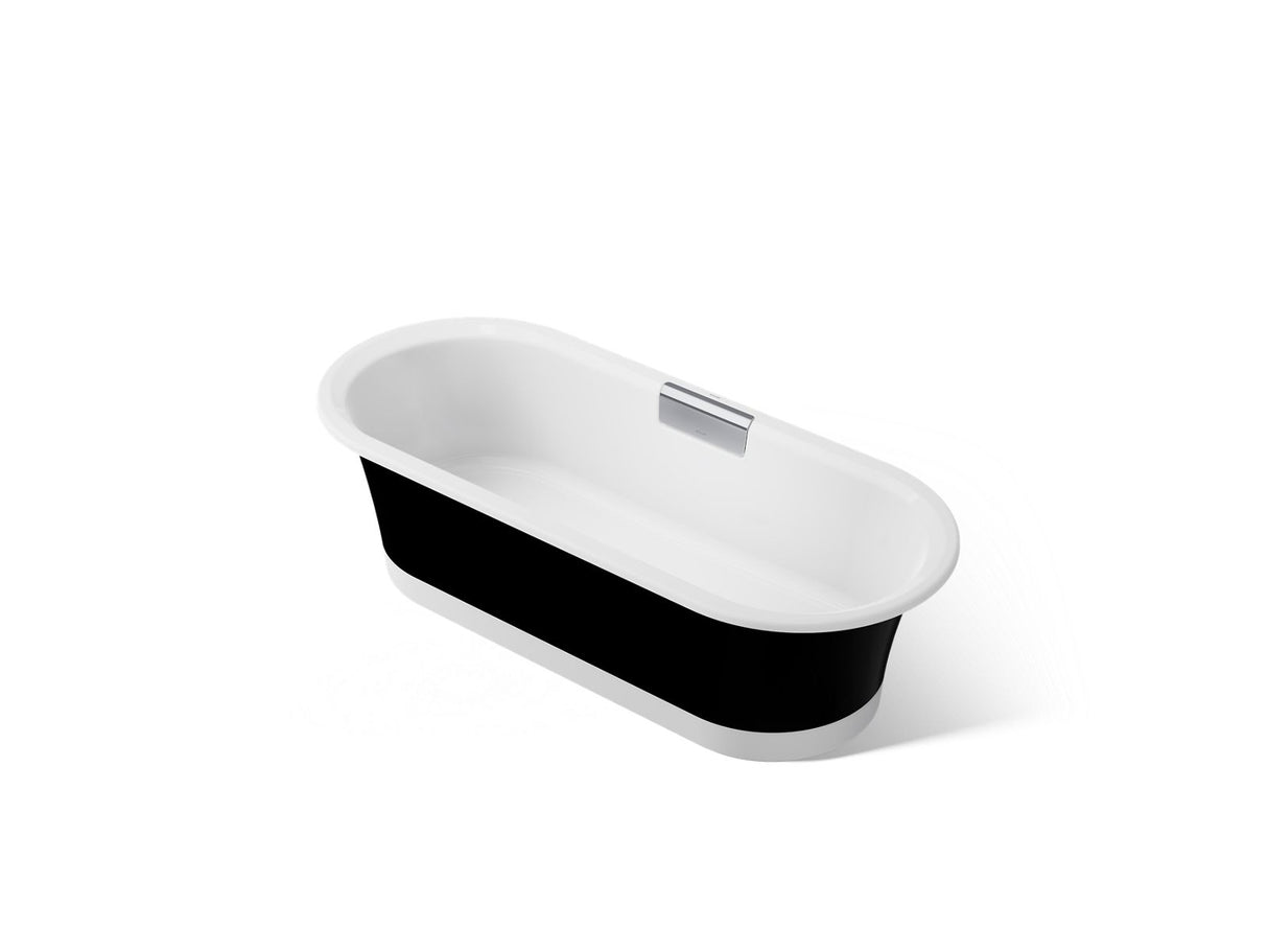 Volute® 70-7/8" x 30-3/8" freestanding bath with base