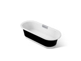 Volute® 70-7/8" x 30-3/8" freestanding bath with base