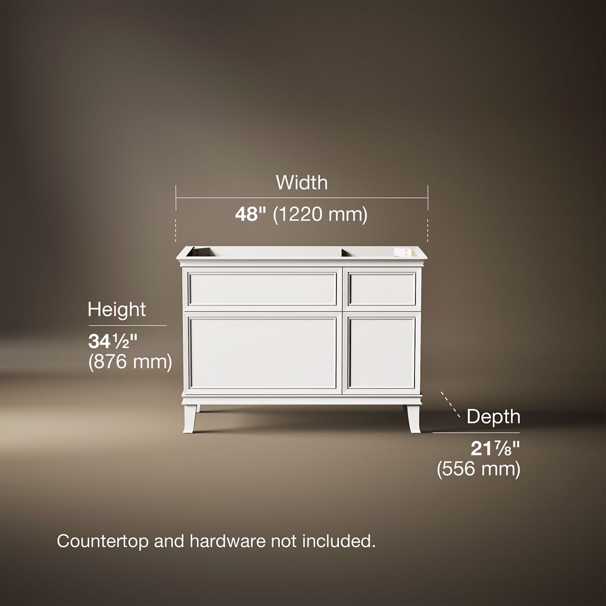 Artifacts™ 48" bathroom vanity cabinet
