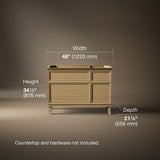 Artifacts™ 48" bathroom vanity cabinet