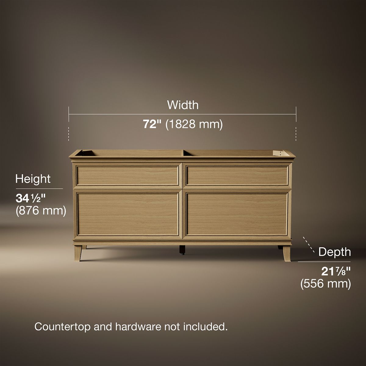 Artifacts™ 72" bathroom vanity cabinet
