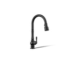 Artifacts® Touchless pull-down kitchen sink faucet with three-function sprayhead