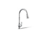 Artifacts® Touchless pull-down kitchen sink faucet with three-function sprayhead