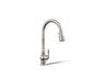 Artifacts® Touchless pull-down kitchen sink faucet with three-function sprayhead