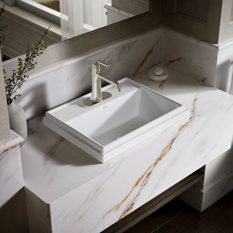 Tresham® 21-3/4" rectangular drop-in bathroom sink