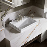 Tresham® 21-3/4" rectangular drop-in bathroom sink