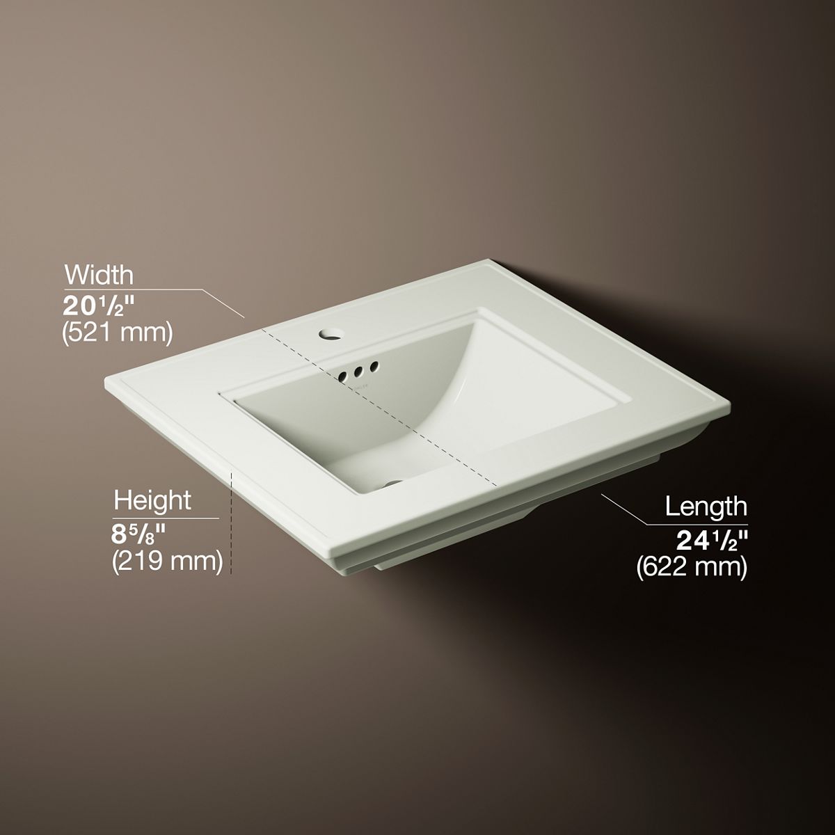 Memoirs® Stately 25" pedestal/console table bathroom sink