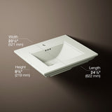 Memoirs® Stately 25" pedestal/console table bathroom sink