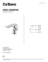 Single hole basin faucet