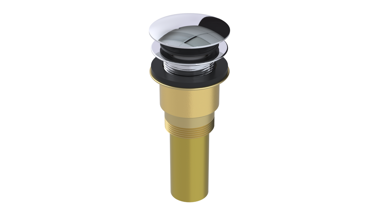 Brass Integral Waste & Overflow Euro Tip-Toe Kit without Overflow (3001ET)