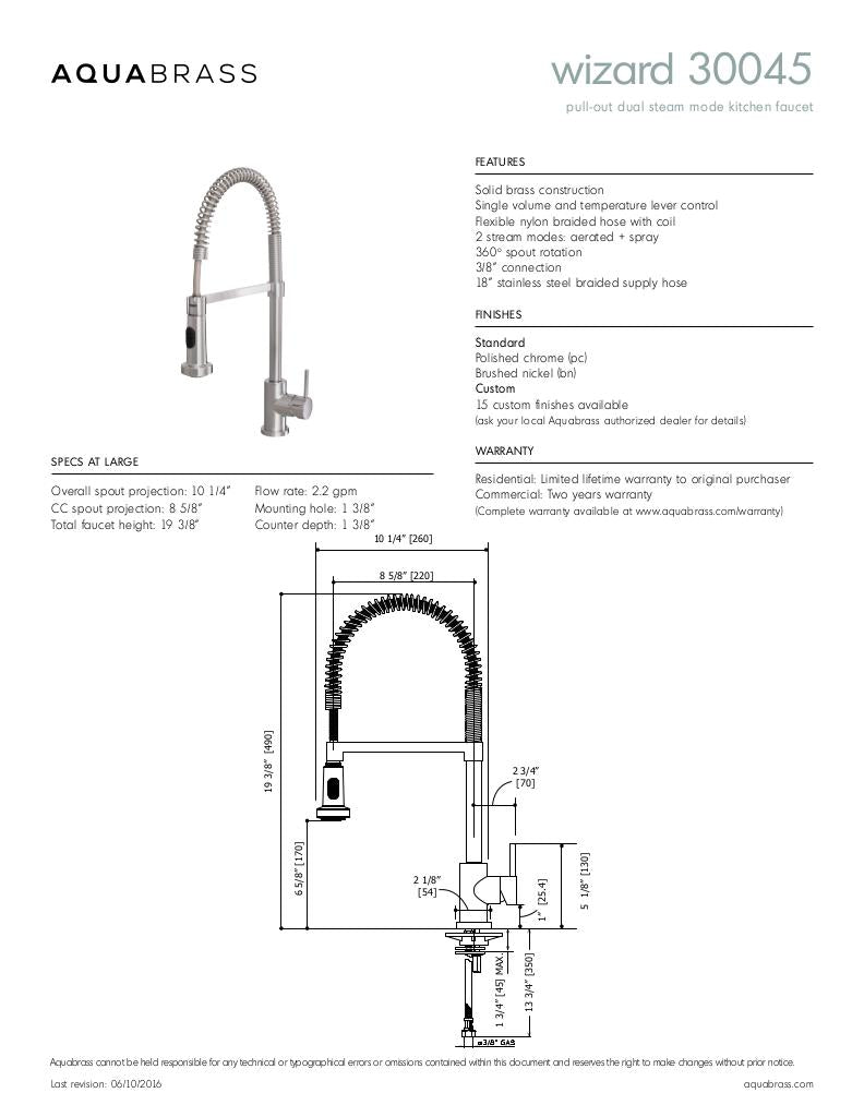 Pull-out dual stream mode kitchen faucet