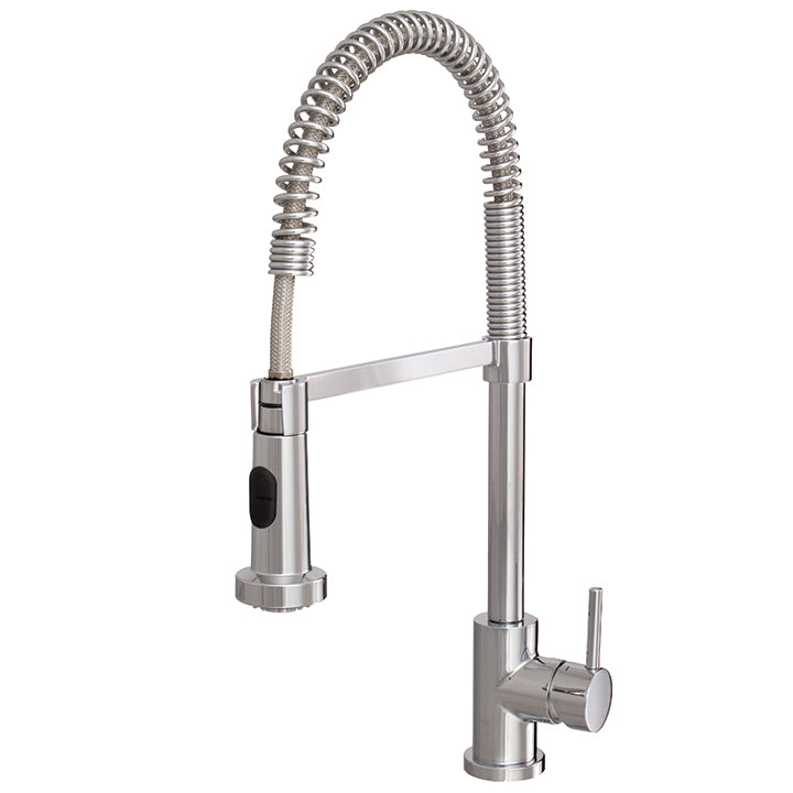 Pull-out dual stream mode kitchen faucet