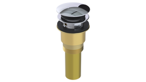 Brass Integral Waste & Overflow Euro Tip-Toe Kit with Overflow (300ET)