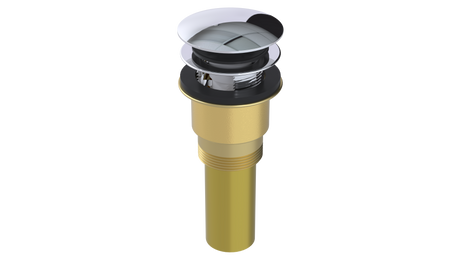 Brass Integral Waste & Overflow Euro Tip-Toe Kit with Overflow (300ET)