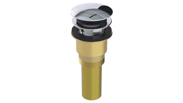 Brass Integral Waste & Overflow Euro Tip-Toe Kit with Overflow (300ET)