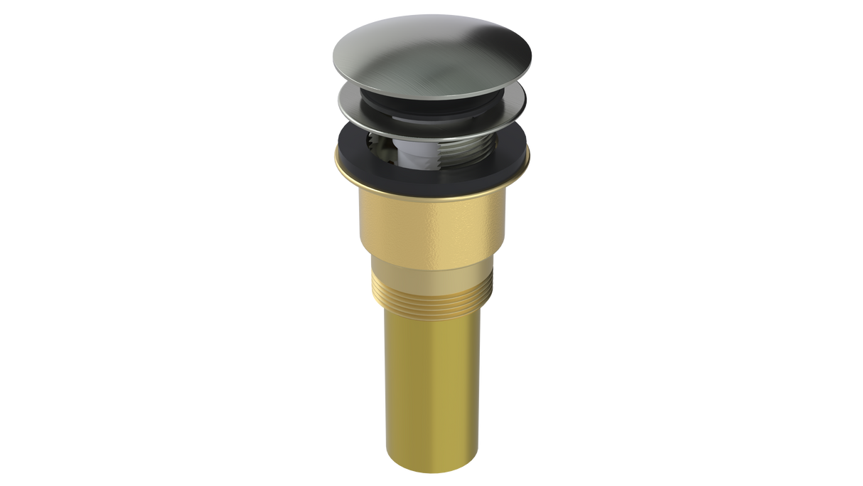 Brass Integral Waste & Overflow Euro Tip-Toe Kit with Overflow (300ET)