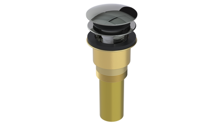 Brass Integral Waste & Overflow Euro Tip-Toe Kit with Overflow (300ET)