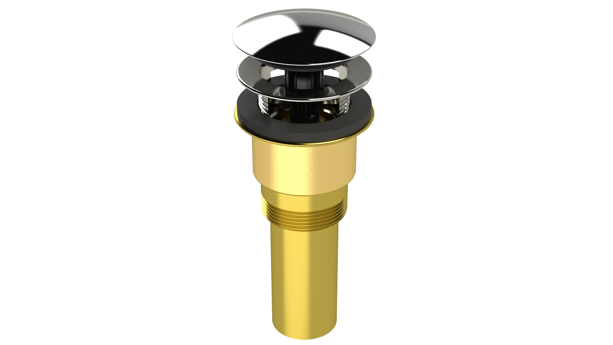Brass Integral Waste & Overflow Clicker® Kit with Overflow (300Q)