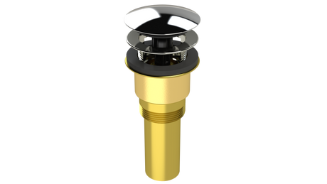 Brass Integral Waste & Overflow Clicker® Kit with Overflow (300Q)