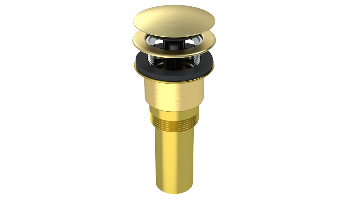 Brass Integral Waste & Overflow Clicker® Kit with Overflow (300Q)