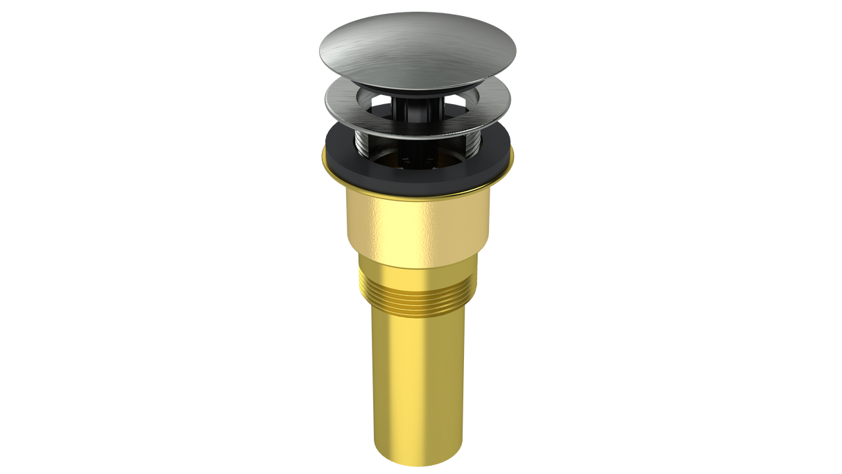Brass Integral Waste & Overflow Clicker® Kit with Overflow (300Q)
