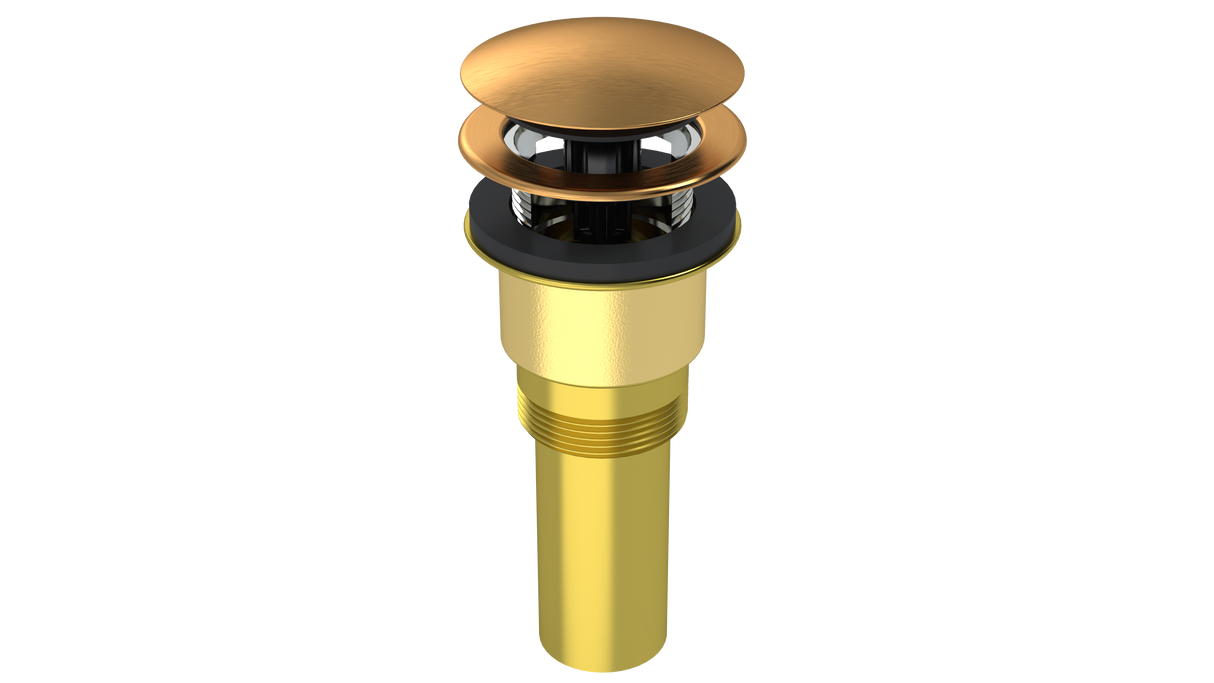 Brass Integral Waste & Overflow Clicker® Kit with Overflow (300Q)