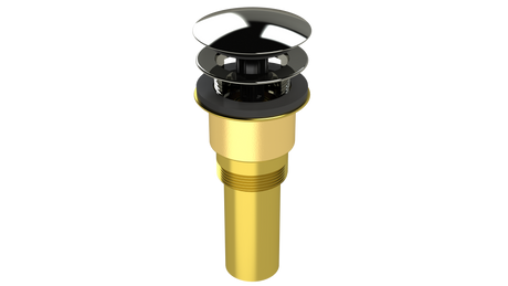 Brass Integral Waste & Overflow Clicker® Kit with Overflow (300Q)