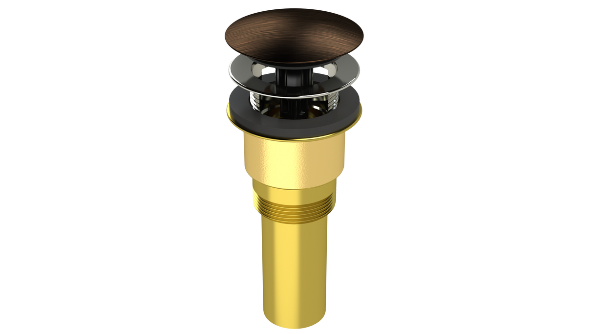 Brass Integral Waste & Overflow Clicker® Kit with Overflow (300Q)