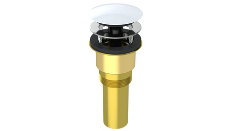 Brass Integral Waste & Overflow Clicker® Kit with Overflow (300Q)