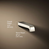Pitch® Wall-mount bath spout