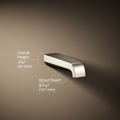 Pitch® Wall-mount bath spout