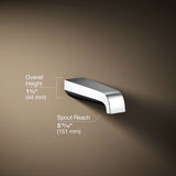 Pitch® Wall-mount bath spout