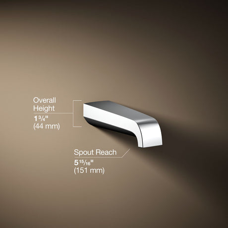 Pitch® Wall-mount bath spout