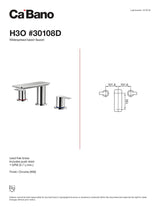 Widespread basin faucet