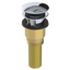 Brass Integral Waste & Overflow Euro Tip-Toe Kit with Overflow, Partially Threaded Strainer (301ET)