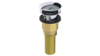 Brass Integral Waste & Overflow Euro Tip-Toe Kit with Overflow, Partially Threaded Strainer (301ET)
