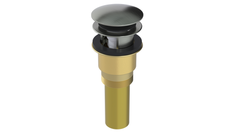 Brass Integral Waste & Overflow Euro Tip-Toe Kit with Overflow, Partially Threaded Strainer (301ET)