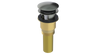 Brass Integral Waste & Overflow Euro Tip-Toe Kit with Overflow, Partially Threaded Strainer (301ET)