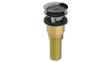 Brass Integral Waste & Overflow Euro Tip-Toe Kit with Overflow, Partially Threaded Strainer (301ET)