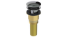 Brass Integral Waste & Overflow Euro Tip-Toe Kit with Overflow, Partially Threaded Strainer (301ET)