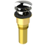 Brass Integral Waste & Overflow Clicker® Kit with Overflow, Partially Threaded Strainer (301Q)