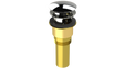 Brass Integral Waste & Overflow Clicker® Kit with Overflow, Partially Threaded Strainer (301Q)