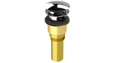 Brass Integral Waste & Overflow Clicker® Kit with Overflow, Partially Threaded Strainer (301Q)