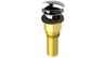Brass Integral Waste & Overflow Clicker® Kit with Overflow, Partially Threaded Strainer (301Q)