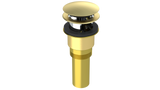 Brass Integral Waste & Overflow Clicker® Kit with Overflow, Partially Threaded Strainer (301Q)