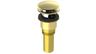 Brass Integral Waste & Overflow Clicker® Kit with Overflow, Partially Threaded Strainer (301Q)