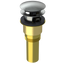 Brass Integral Waste & Overflow Clicker® Kit with Overflow, Partially Threaded Strainer (301Q)