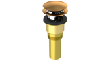 Brass Integral Waste & Overflow Clicker® Kit with Overflow, Partially Threaded Strainer (301Q)