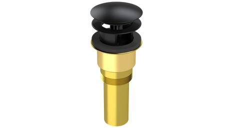 Brass Integral Waste & Overflow Clicker® Kit with Overflow, Partially Threaded Strainer (301Q)