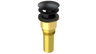 Brass Integral Waste & Overflow Clicker® Kit with Overflow, Partially Threaded Strainer (301Q)